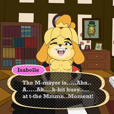 isabelle (animal crossing), villager (animal crossing) (animal crossing, nintendo) created by lewdsharx