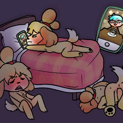 isabelle (animal crossing), villager (animal crossing) (animal crossing, nintendo) created by wdkinc