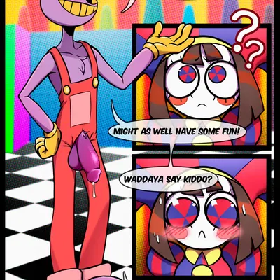 jax (tadc), pomni (tadc) (glitch productions, it ain't gonna do itself) created by midnightgospel