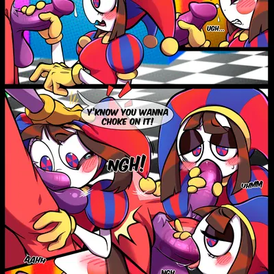 jax (tadc), pomni (tadc) (glitch productions, the amazing digital circus) created by midnightgospel