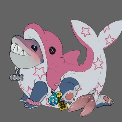 jeff the land shark created by benji (artist)