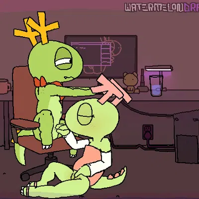 katie (kde), konqi, tux (linux) (kde, linux) created by watermelon (artist)