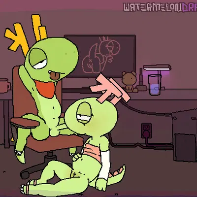 katie (kde), konqi, tux (linux) (kde, linux) created by watermelon (artist)