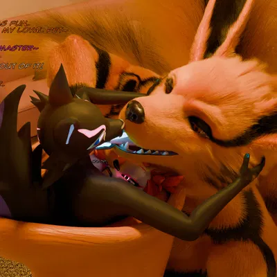 kimiko five-tails, kurama, pack leader highwire (epic games, fortnite) created by ionwing