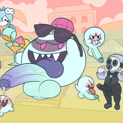 king boo (luigi's mansion, mario bros) created by gemsum