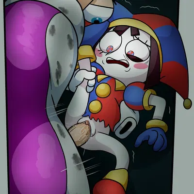 kinger (tadc), pomni (tadc) (glitch productions, the amazing digital circus) created by ninozapo