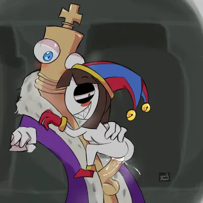 kinger (tadc), pomni (tadc) (glitch productions, the amazing digital circus) created by spec almond