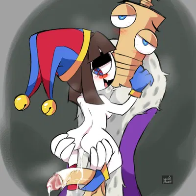 kinger (tadc), pomni (tadc) (glitch productions, the amazing digital circus) created by spec almond