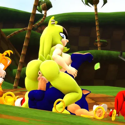 kitsunami the fennec, knuckles the echidna, miles prower (idw publishing, sega) created by juicyducksfm