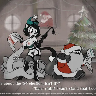 kitty cooper (christmas) created by eric schwartz
