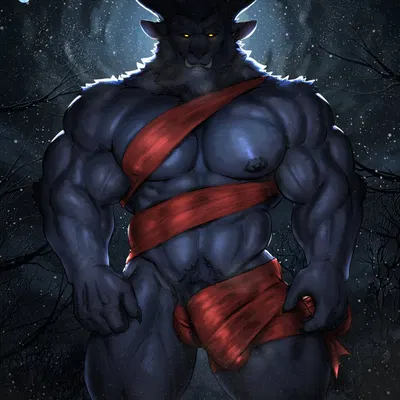 krampus (christmas) created by johnthelewd art