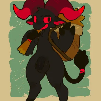 krampus (christmas) created by mawarisaka3