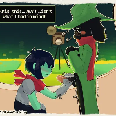 kris dreemurr, ralsei (deltarune, undertale (series)) created by notsafeforwanking