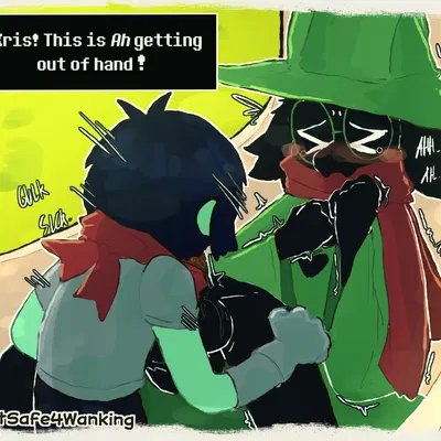kris dreemurr, ralsei (deltarune, undertale (series)) created by notsafeforwanking