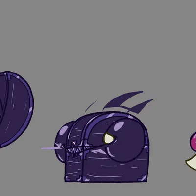 kuromaru (bandai namco, digimon) created by trapknight