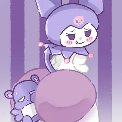 kuromi (onegai my melody, sanrio) created by bigmi nono, spicylotor