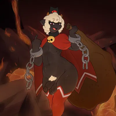 lamb (cult of the lamb), red crown (cult of the lamb) (cult of the lamb, massive monster (studio)) created by lemendigogoat