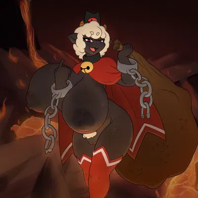 lamb (cult of the lamb), red crown (cult of the lamb) (cult of the lamb, massive monster (studio)) created by lemendigogoat