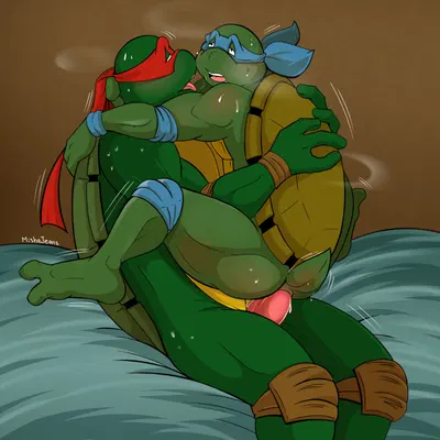 leonardo (tmnt), raphael (tmnt) (teenage mutant ninja turtles) created by mishajeans