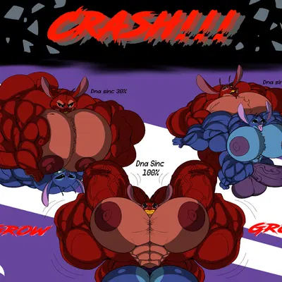 leroy (lilo and stitch), stitch (lilo and stitch) (disney, lilo and stitch) created by boldemonic