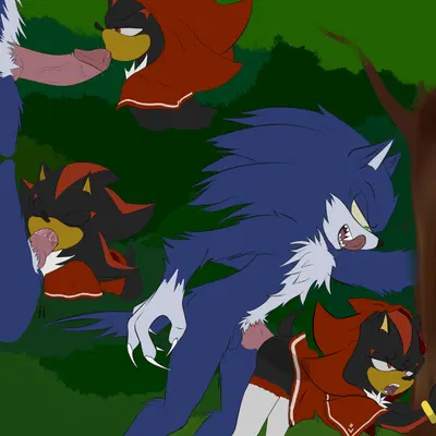 little red riding hood, shadow the hedgehog, sonic the hedgehog (fairy tales, little red riding hood (copyright)) created by aoibeast