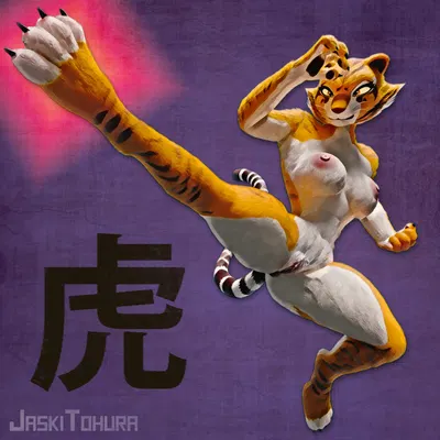 master tigress (dreamworks, kung fu panda) created by jaskitohura