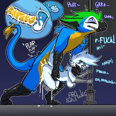 mitchell (meatyr), tyra (ara squawks) (mythology) created by ara squawks