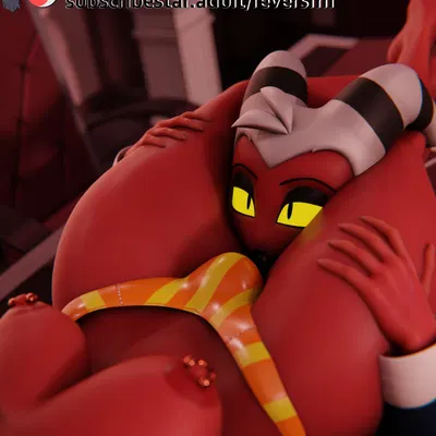 moxxie (helluva boss), sallie may (helluva boss) (hellaverse, helluva boss) created by feversfm