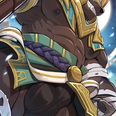 nasus (lol) (league of legends, riot games) created by sollyz