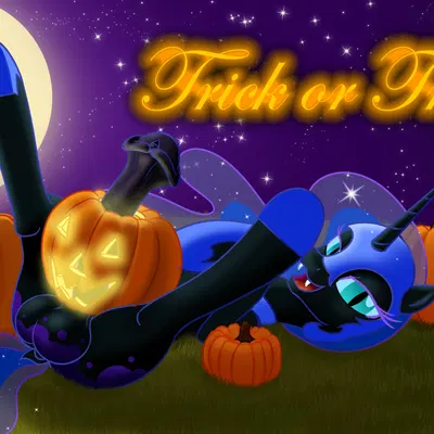 nightmare moon (mlp) (friendship is magic, halloween) created by trash anon