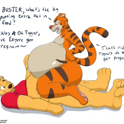 pooh bear, tigger (disney, winnie the pooh (franchise)) created by pascal (artist)