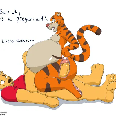 pooh bear, tigger (disney, winnie the pooh (franchise)) created by pascal (artist)