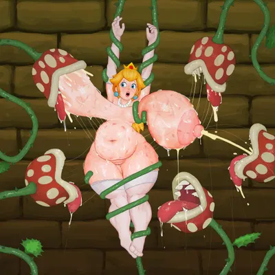 princess peach (mario bros, nintendo) created by deepmovth