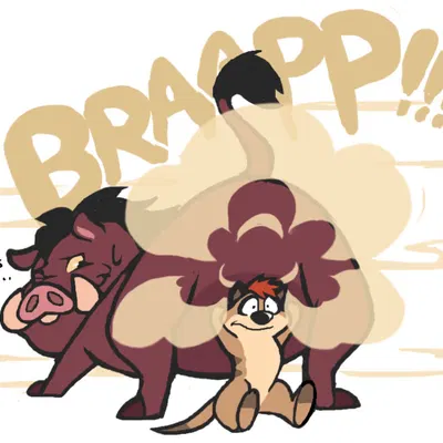 pumbaa, timon (disney, the lion king) created by sacredsun519