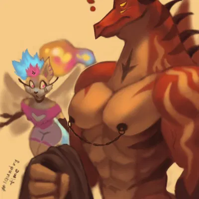 queen bee-lzebub (helluva boss), satan (helluva boss) (european mythology, hellaverse) created by mannfikker26