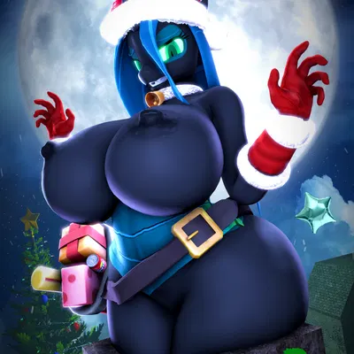 queen chrysalis (mlp) (christmas, friendship is magic) created by cryowolf9