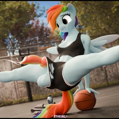 rainbow dash (mlp) (friendship is magic, hasbro) created by steamyart