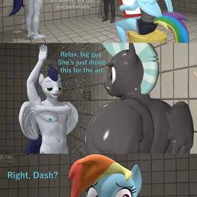 rainbow dash (mlp), soarin (mlp), thunderlane (mlp) (friendship is magic, hasbro) created by papadragon69