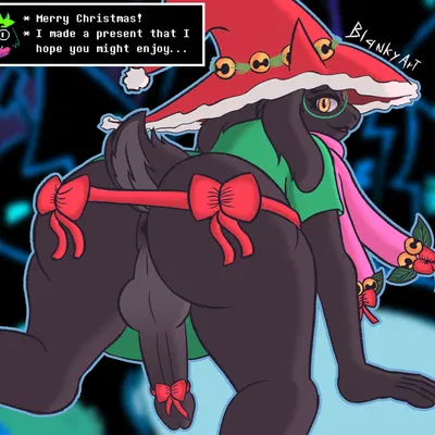 ralsei (christmas, deltarune) created by blankyart