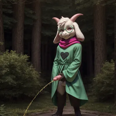 ralsei (deltarune, undertale (series)) created by lerrmot