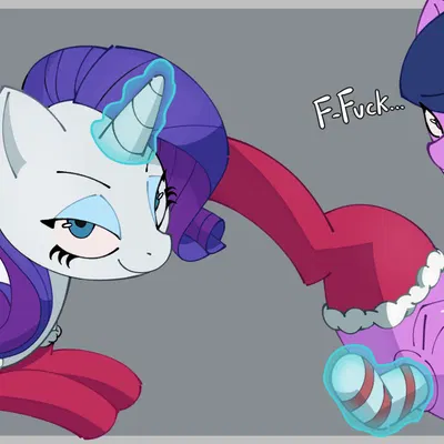 rarity (mlp), twilight sparkle (mlp) (christmas, friendship is magic) created by drakkie
