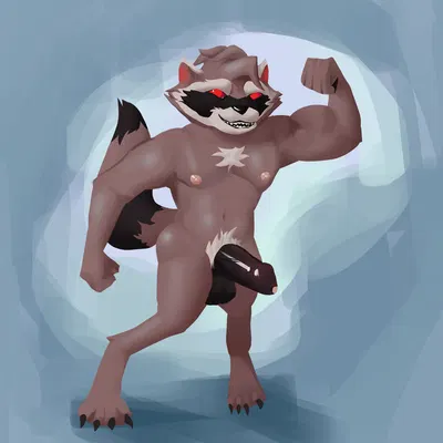 rocket raccoon (guardians of the galaxy, marvel) created by ks simp (artist)