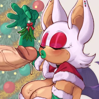 rouge the bat (christmas, sega) created by jarp-art