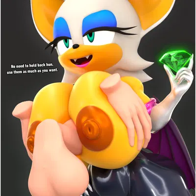 rouge the bat (sega, sonic the hedgehog (series)) created by tahlian