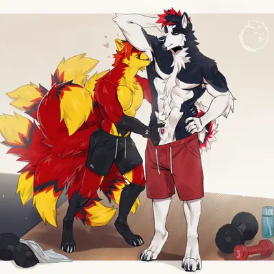 roukan, sebastian the husky created by nerton