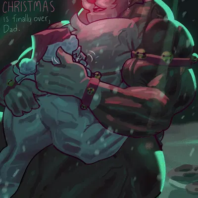 rudolph the red-nosed reindeer, santa claus (christmas) created by vaniwall