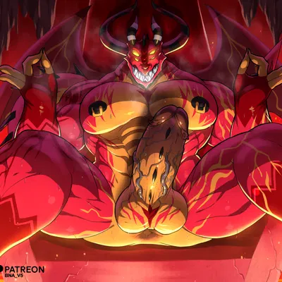 satan (helluva boss) (european mythology, hellaverse) created by bna v5