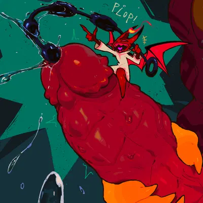 satan (helluva boss), yogirt (helluva boss) (european mythology, hellaverse) created by mawarisaka3