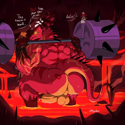 satan (helluva boss), yogirt (helluva boss) (european mythology, hellaverse) created by morgan deer