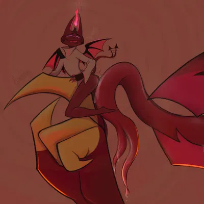 satan (helluva boss), yogirt (helluva boss) (hellaverse, helluva boss) created by beansbeans:0